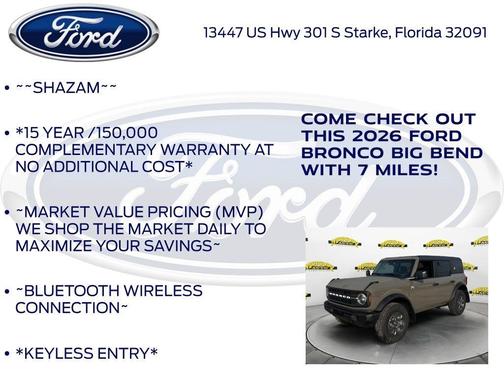 2026 Ford Bronco Big Bend