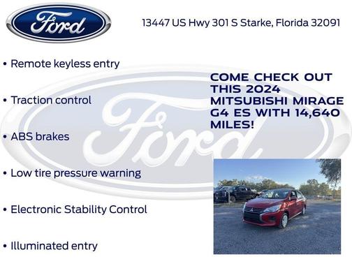 2024 Mitsubishi Mirage G4 ES