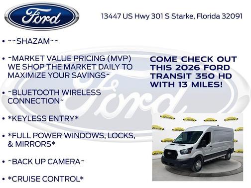 Oxford White 2026 Ford Transit-350 148 WB Medium Roof Cargo