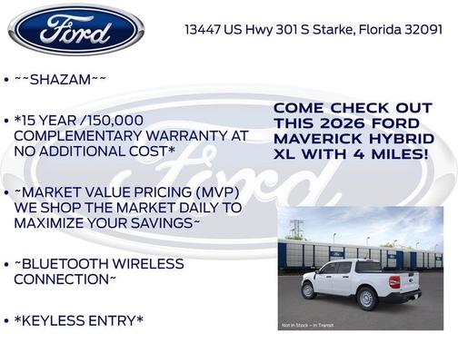 Oxford White 2026 Ford Maverick XL