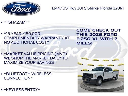 Oxford White 2026 Ford F-250 XL