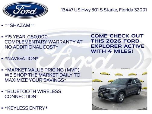 Carbonized Gray Metallic 2026 Ford Explorer Active