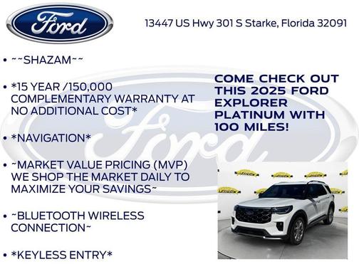 2025 Ford Explorer Platinum