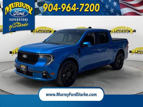 Blue 2025 Ford Maverick Lobo High