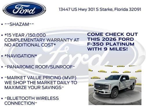 Avalanche 2026 Ford F-350 Platinum
