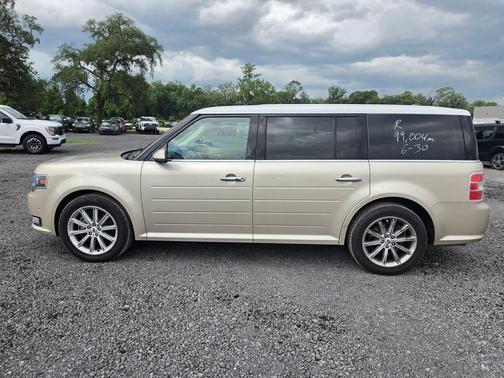 White Gold Metallic 2017 Ford Flex Limited