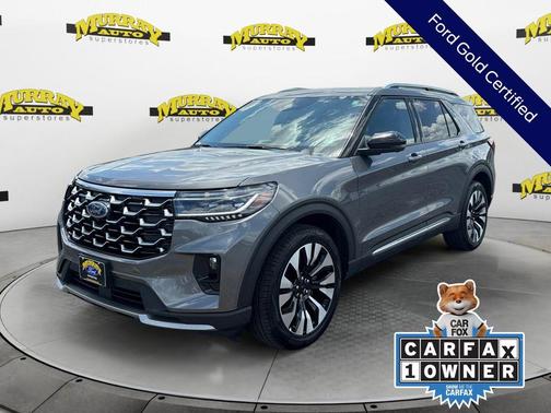 Gray Metallic 2025 Ford Explorer Platinum