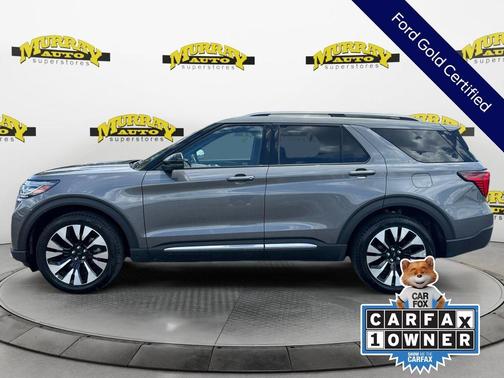 Gray Metallic 2025 Ford Explorer Platinum