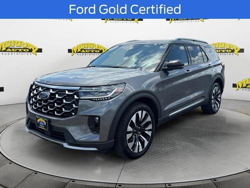 Gray Metallic 2025 Ford Explorer Platinum