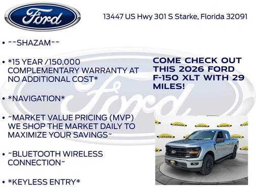 Iconic Silver Metallic 2026 Ford F-150 XLT