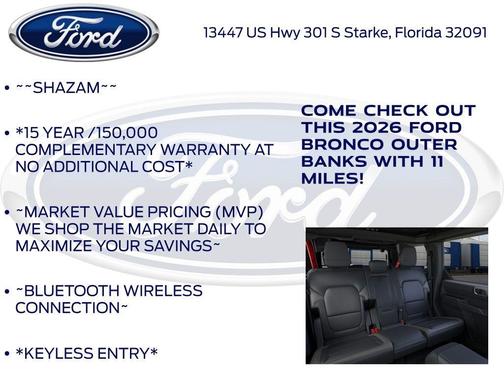 Ruby Red Metallic Tinted Clearcoat 2026 Ford Bronco Outer Banks