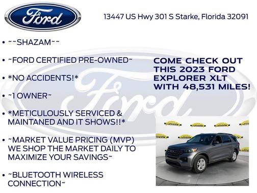 Gray Metallic 2023 Ford Explorer XLT