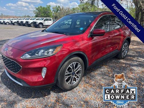 Red 2020 Ford Escape SEL