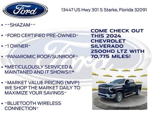 Black 2024 Chevrolet Silverado 2500 LTZ