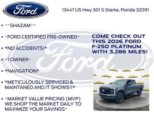 Gray Metallic 2026 Ford F-250 Platinum
