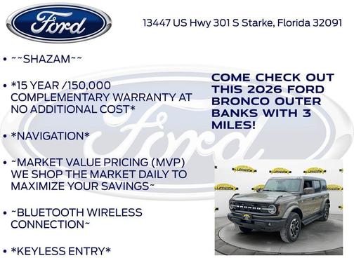 Gray 2026 Ford Bronco Outer Banks