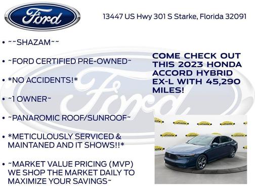 2023 Honda Accord Hybrid EX-L