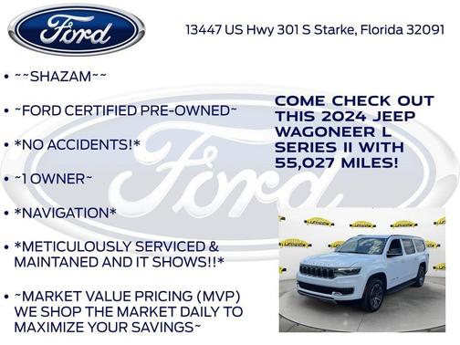 Bright White Clearcoat 2024 Jeep Wagoneer L Series II