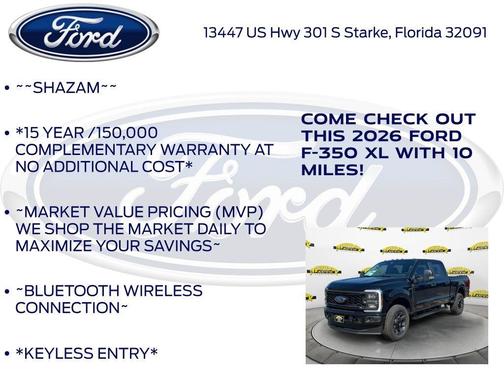 Agate Black 2026 Ford F-350 XL