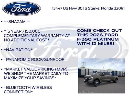 Gray 2026 Ford F-350 Platinum