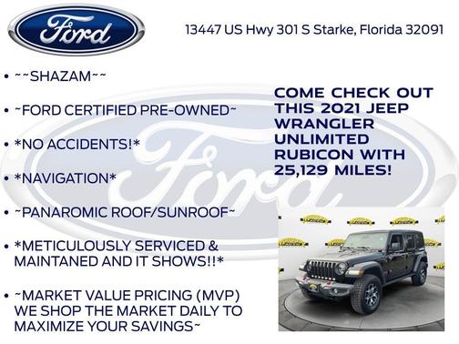 Black Clearcoat 2021 Jeep Wrangler Unlimited Rubicon