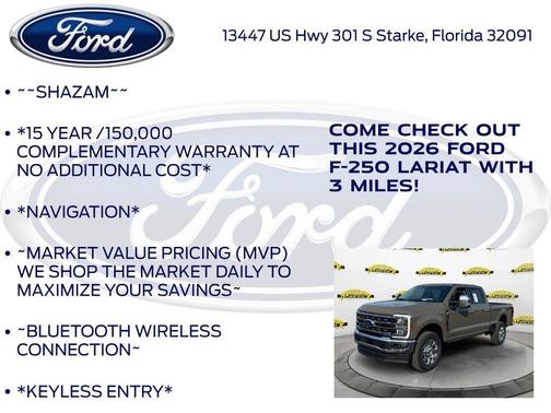 Gray 2026 Ford F-250 Lariat