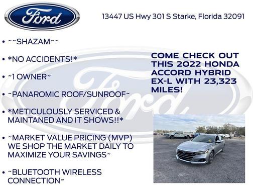 2022 Honda Accord Hybrid EX-L