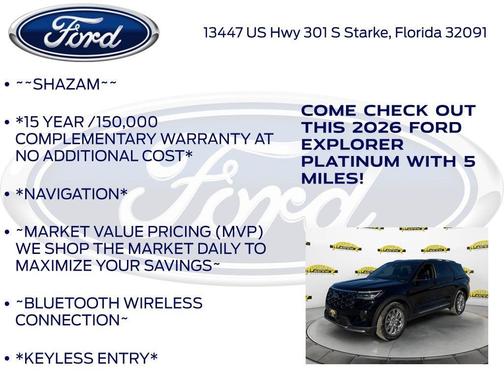 2026 Ford Explorer Platinum