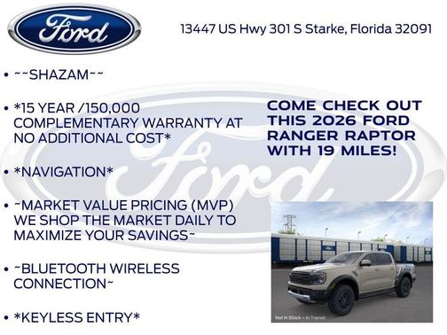 Desert Sand 2026 Ford Ranger Raptor