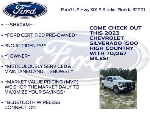 Pearl 2023 Chevrolet Silverado 1500 High Country