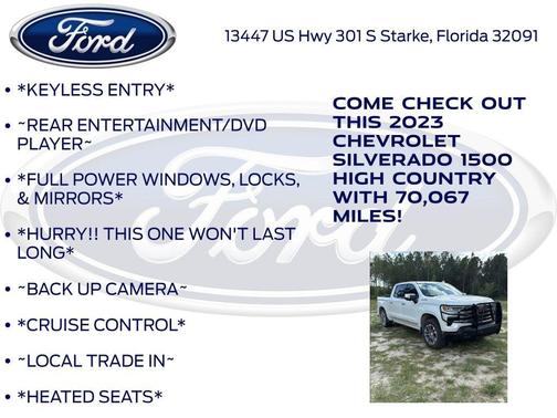 Pearl 2023 Chevrolet Silverado 1500 High Country