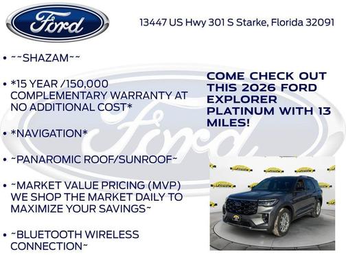2026 Ford Explorer Platinum