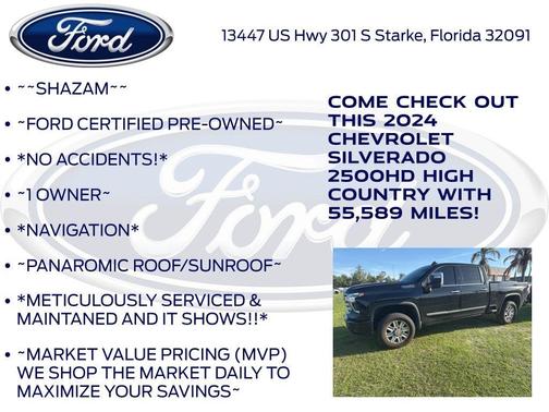 Black 2024 Chevrolet Silverado 2500 High Country
