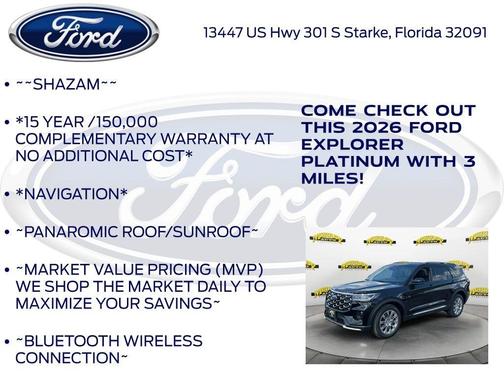 2026 Ford Explorer Platinum