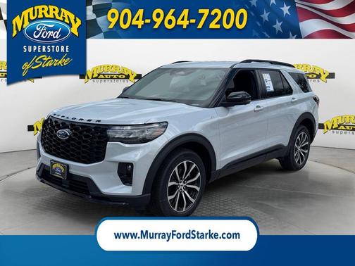 Space White Metallic 2026 Ford Explorer ST-Line