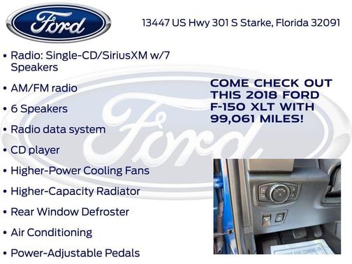 Lightning Blue 2018 Ford F-150 XLT
