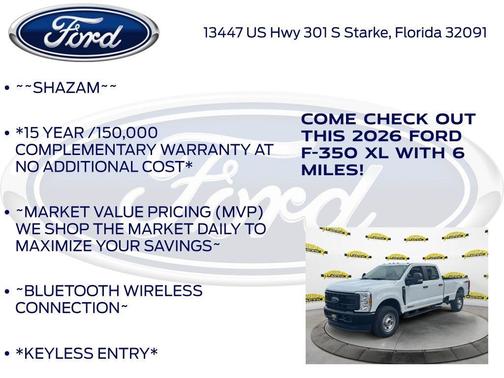 Oxford White 2026 Ford F-350 XL