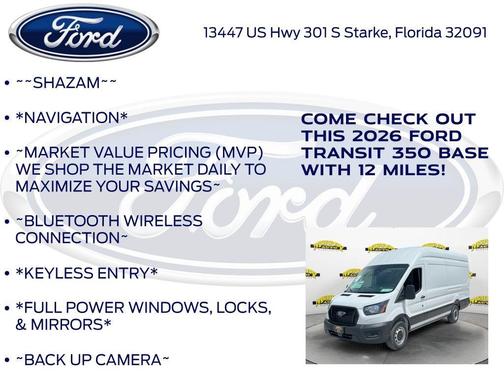 Oxford White 2026 Ford Transit-350 Base