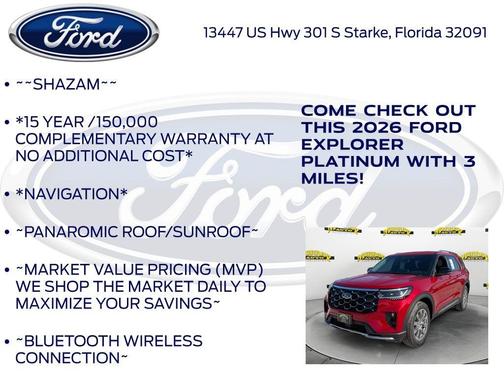 2026 Ford Explorer Platinum