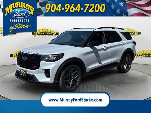 Space White Metallic 2026 Ford Explorer ST