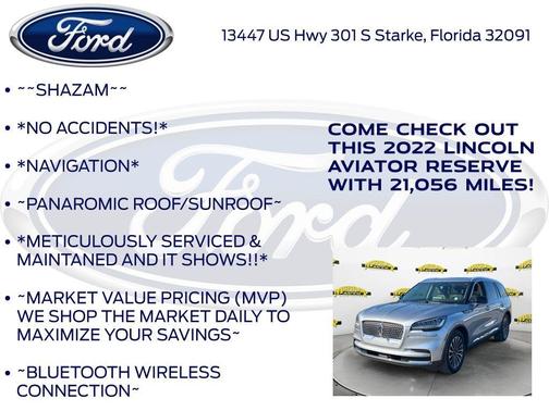 2022 Lincoln Aviator Reserve RWD