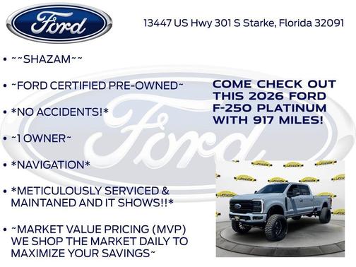 Gray Metallic 2026 Ford F-250 Platinum