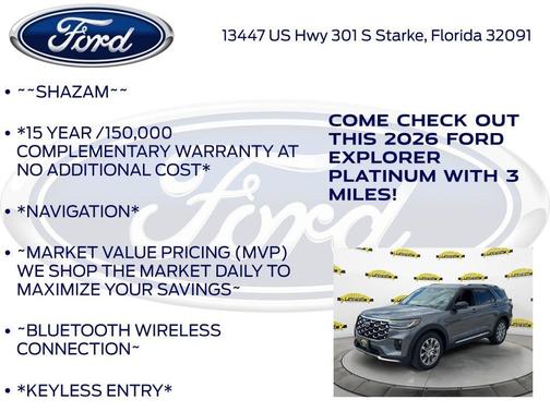 2026 Ford Explorer Platinum