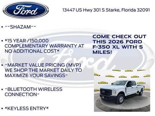 Oxford White 2026 Ford F-350 XL