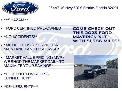 Shadow Black 2023 Ford Maverick XLT