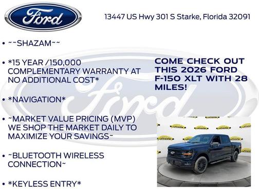 Antimatter Blue Metallic 2026 Ford F-150 XLT