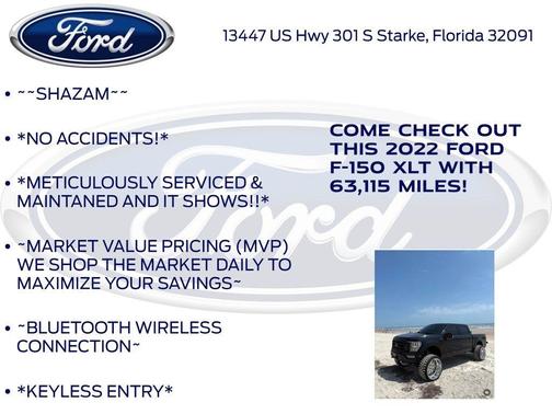 Black Metallic 2022 Ford F-150 XLT