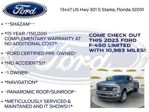 Gray Metallic 2023 Ford F-450 LIMITED
