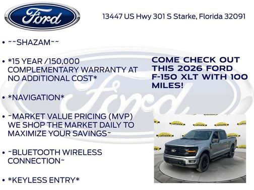 Iconic Silver Metallic 2026 Ford F-150 XLT