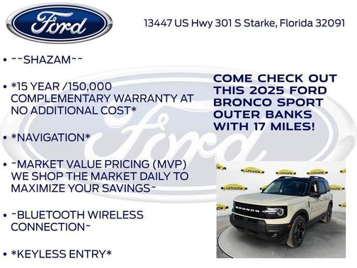 Desert Sand 2025 Ford Bronco Sport Outer Banks